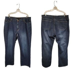 Venezia High Rise Straight Jeans Women's Plus Size 24 Denim Jeans